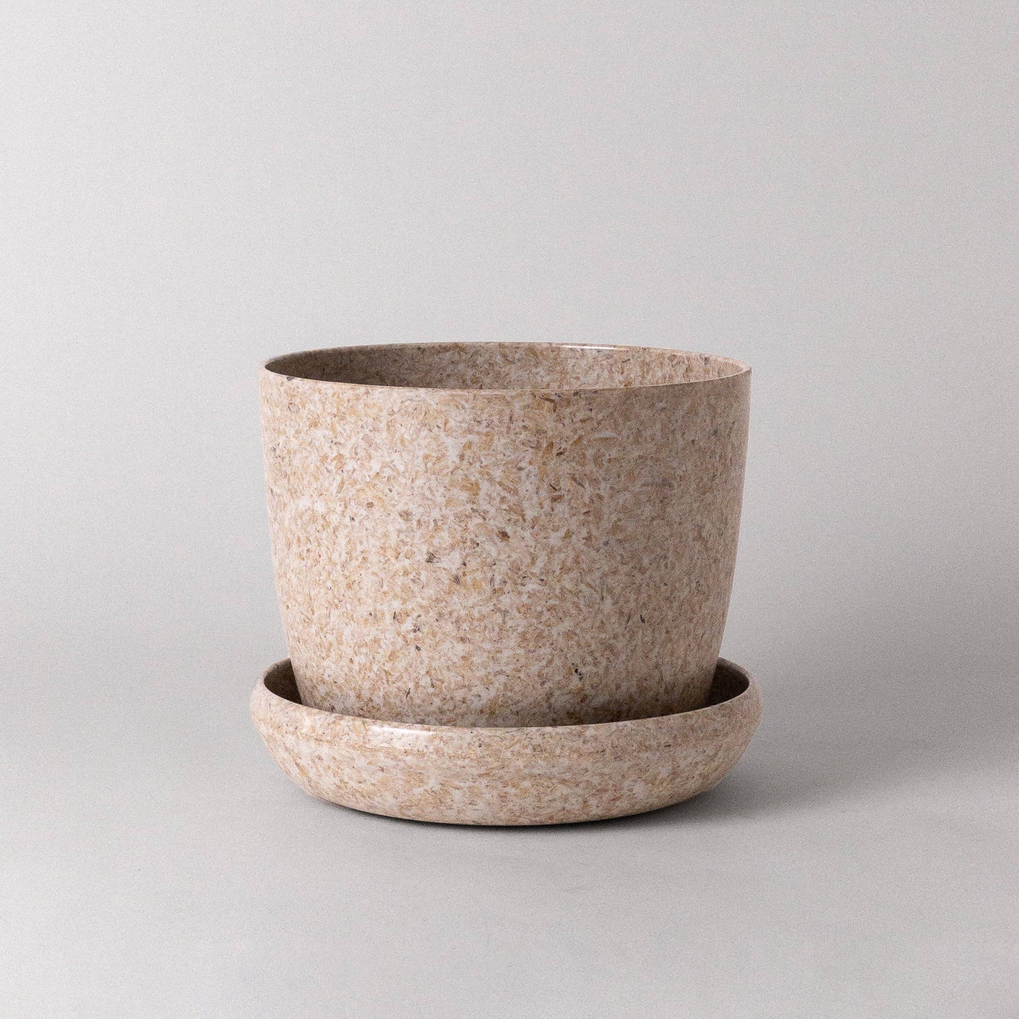 7" Rice Husk Planter Pot