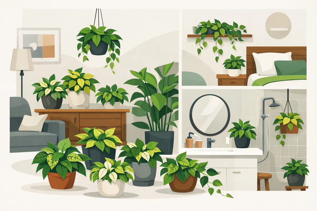 12 Pothos Varieties Indoors for Every Room