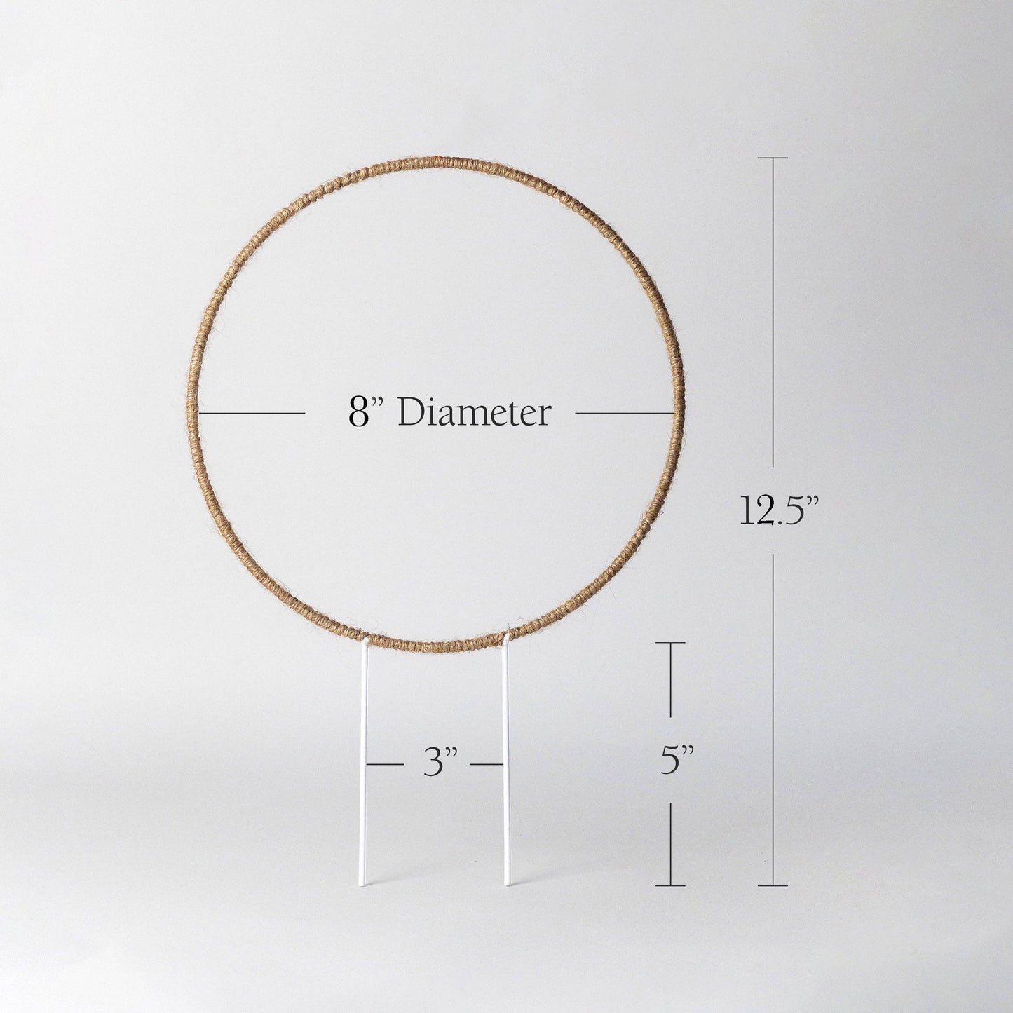 10", 8" - Hemp Circle Trellis Support: 8" Inches