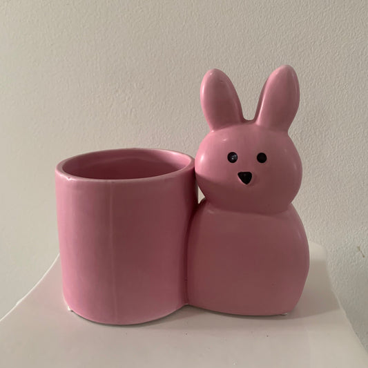 Pink Bunny Plant Pot