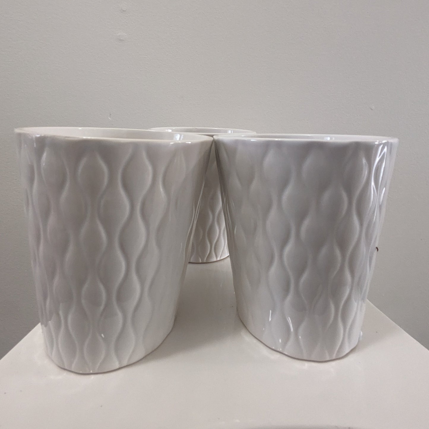 5" White Ceramic Pot